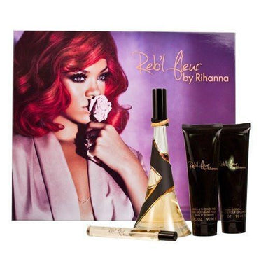 Rihanna Reb'l Fleur 100ml EDP Gift Set For Women - Thescentsstore
